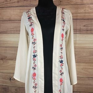 Staring At Stars Embroidered Fringe Jacket 3/$20